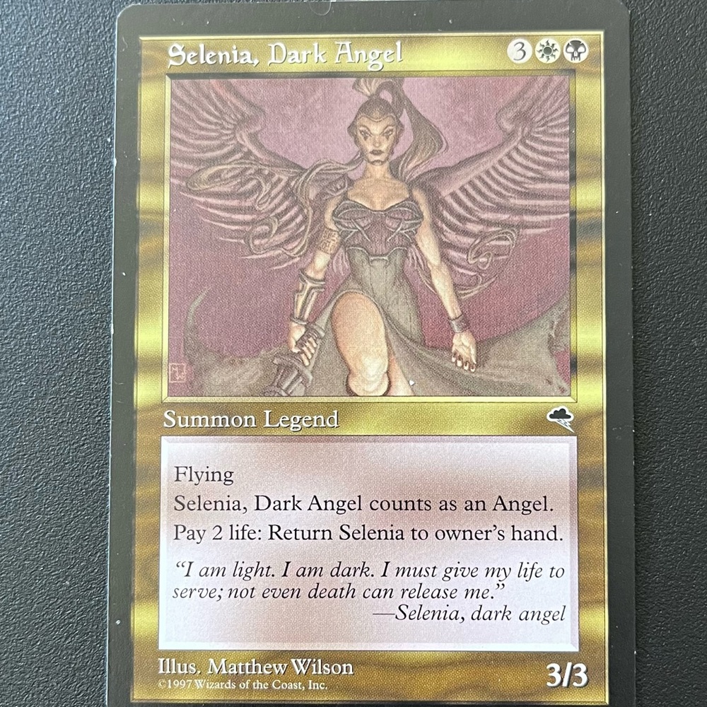 Magic the Gathering Selenia Dark Angel Tempest Regular Rare Legendary Creature